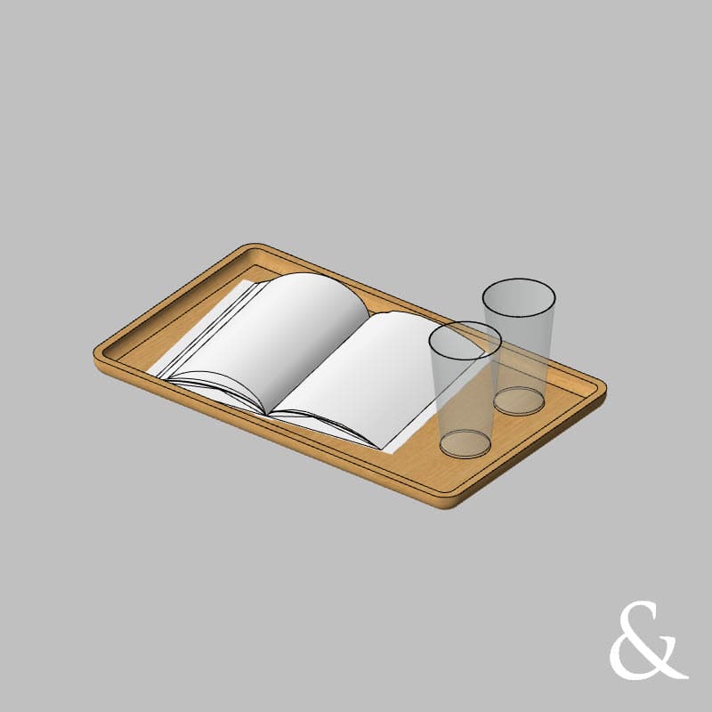 Поднос с книгой