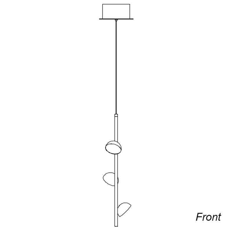 Подвесная светодиодная люстра Veric_Odeon Light view 3